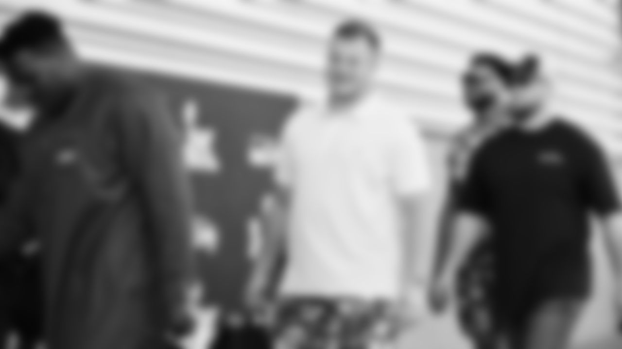 Seahawks offensive lineman Mason Richman (78) arrived at Levi's Stadium for the Super Bowl LX matchup vs. the New England Patriots on Sunday, February 8, 2026.