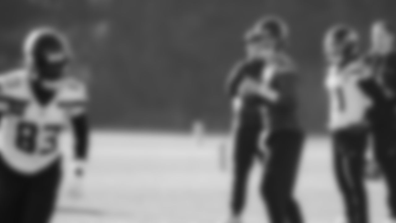 Seahawks quarterback Drew Lock (2) practiced on Wednesday, December 31, 2025 at the Virginia Mason Athletic Center.