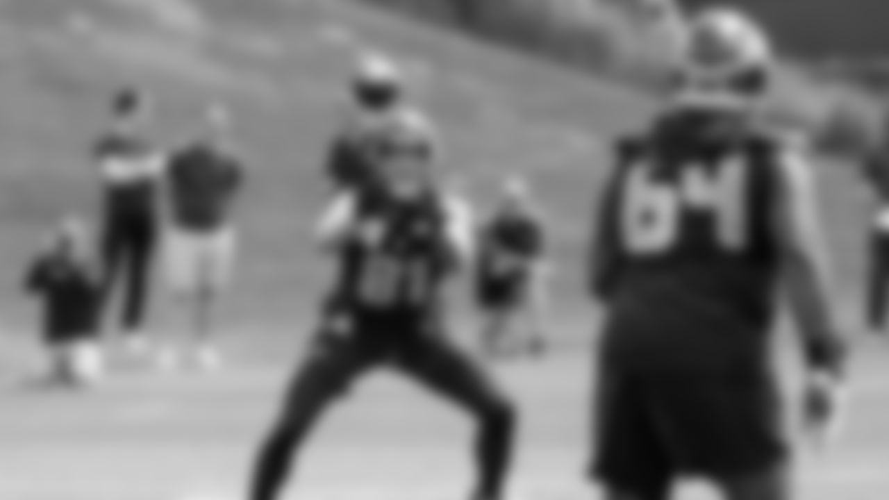 Seahawks tight end Eric Saubert (81) participated in a workout on day five of OTAs on Wednesday, June 4, 2025 at the Virginia Mason Athletic Center.