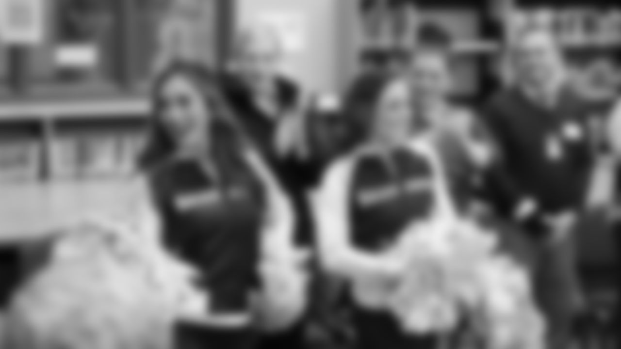 The Seahawks visited BELONG Partners at McKnight Middle School in Renton, WA. as part of the grant announcement on December 10, 2025.