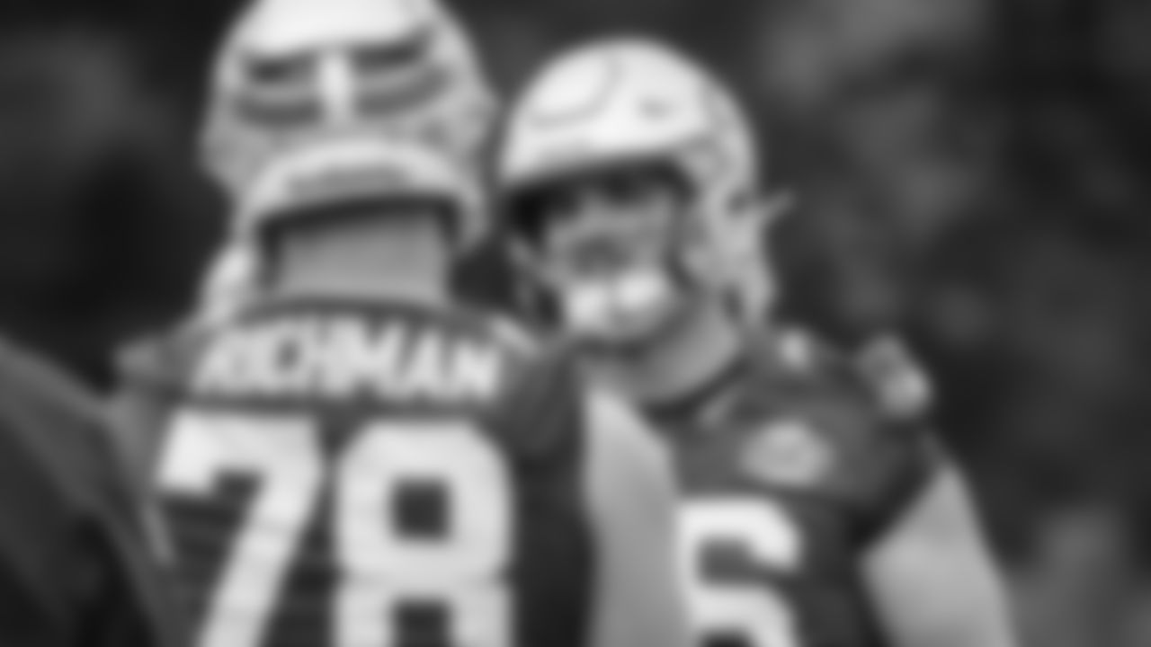 Seahawks guard Grey Zabel (76) practiced on Friday, October 31, 2025 at the Virginia Mason Athletic Center.