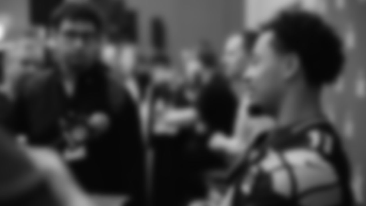 Seahawks wide receiver Jaxon Smith-Njigba (11) at day three of press conference media availability on February 5, 2026.