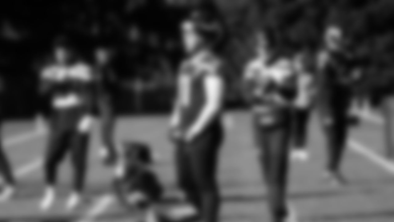 Seahawks long snapper Chris Stoll (41) practiced on Friday, January 23, 2026 at the Virginia Mason Athletic Center.