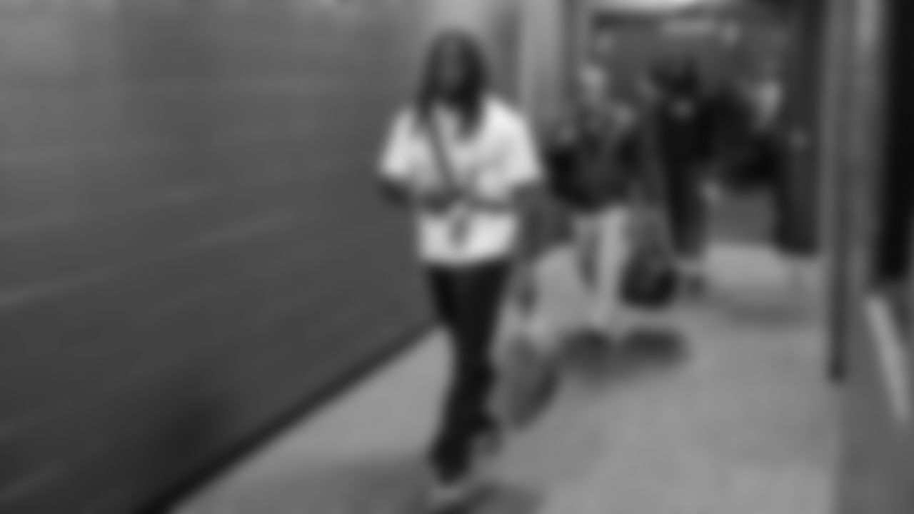 Seahawks cornerback Shaquill Griffin (24) arrived at Northwest Stadium for the Sunday Night Football matchup at the Washington Commanders in Week 9.