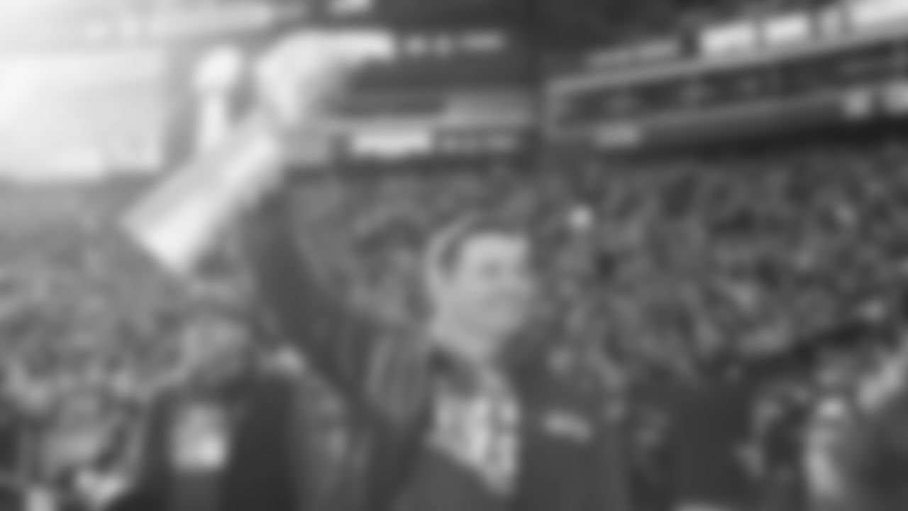 The Seahawks hosted a trophy celebration at Lumen Field on Wednesday, February 11, 2026 in honor of their world championship.