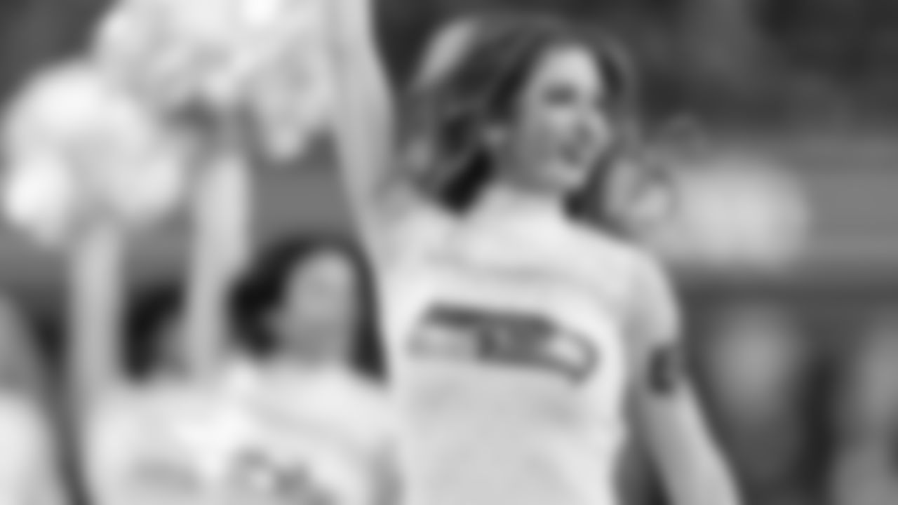 Seahawks dancers on week 7 vs. the Houston Texans on October 20, 2025.