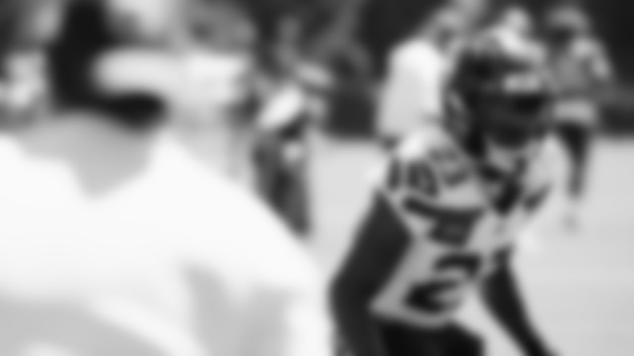 Seahawks safety D'Anthony Bell (23) practiced on day six of training camp on July 29, 2025 at the Virginia Mason Athletic Center.