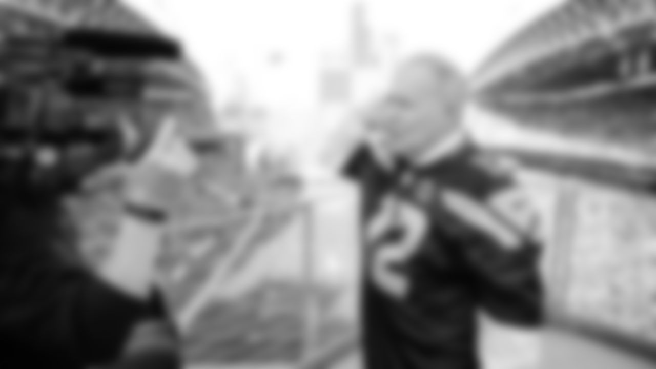 Brigadier General Richard Steve Ritchie "Cinco" of United States Air Force, raised the 12 Flag prior to kickoff of the Week 10 matchup vs. the Cardinals.