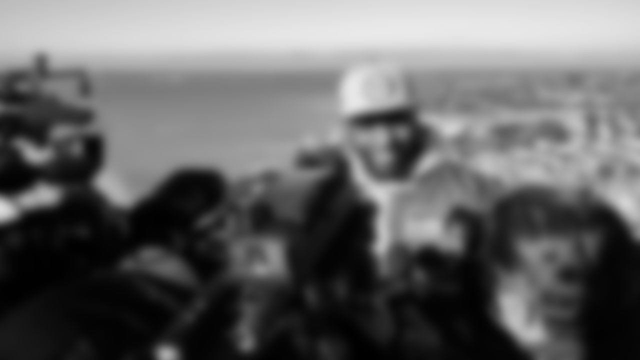 Seahawks Legend Cliff Avril raised the 12 Flag at the top of the Space Needle on Friday, January 23, 2026.