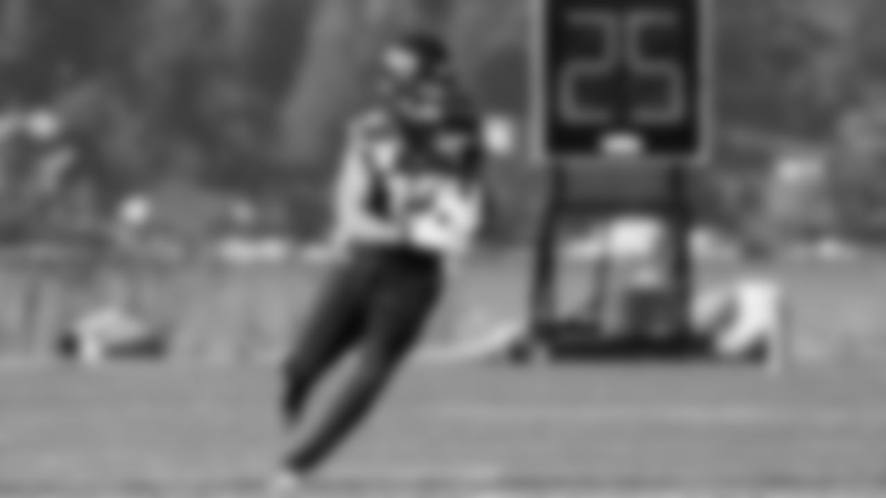 Seahawks wide receiver Jake Bobo (19) practiced on Wednesday, January 21, 2026 at the Virginia Mason Athletic Center.