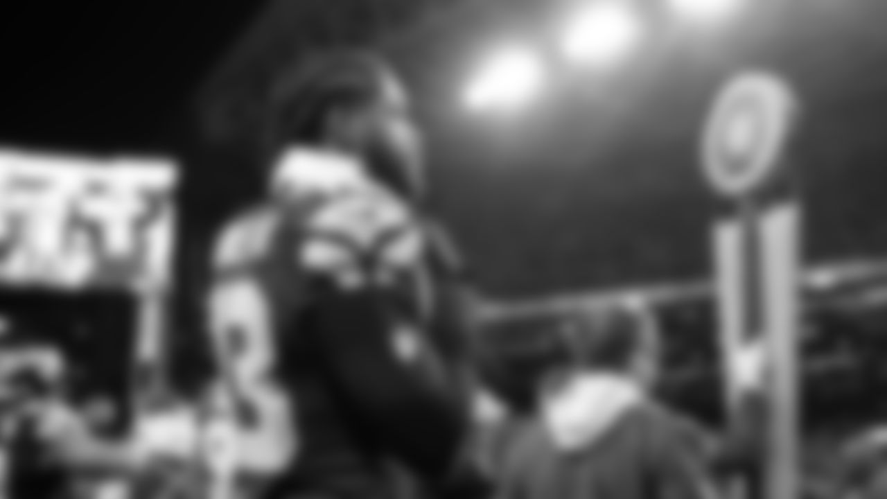 Seahawks linebacker Ernest Jones IV watches from the sidelines after Seattle pulled its starters late in the fourth quarter.