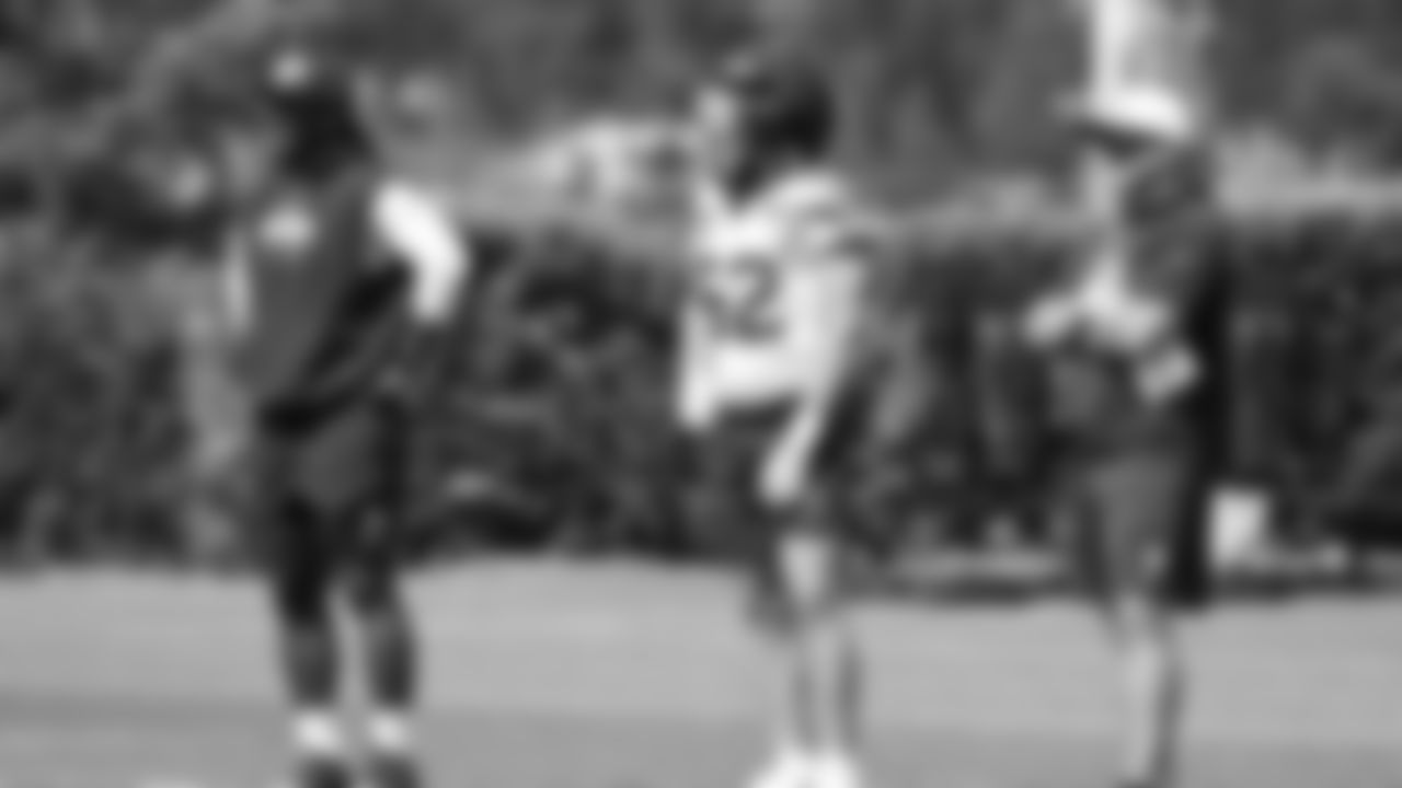 Seahawks linebacker Patrick O'Connell (52) practiced on August 19, 2025 at the Virginia Mason Athletic Center.