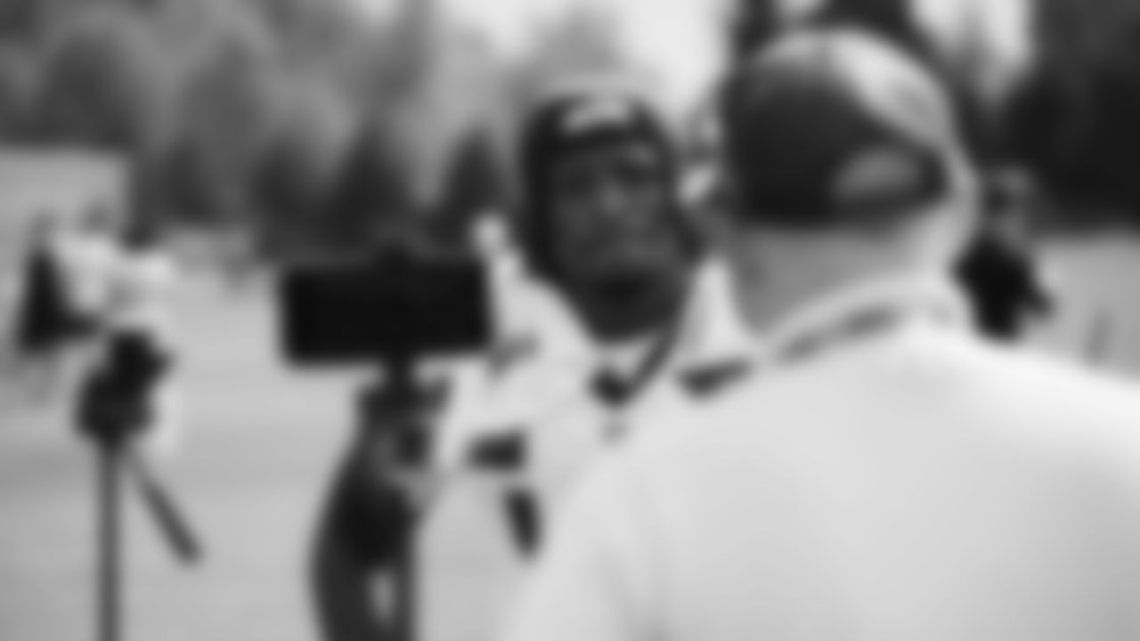 Seahawks linebacker Tyrice Knight (48) practiced on day three of training camp on July 25, 2025 at the Virginia Mason Athletic Center.