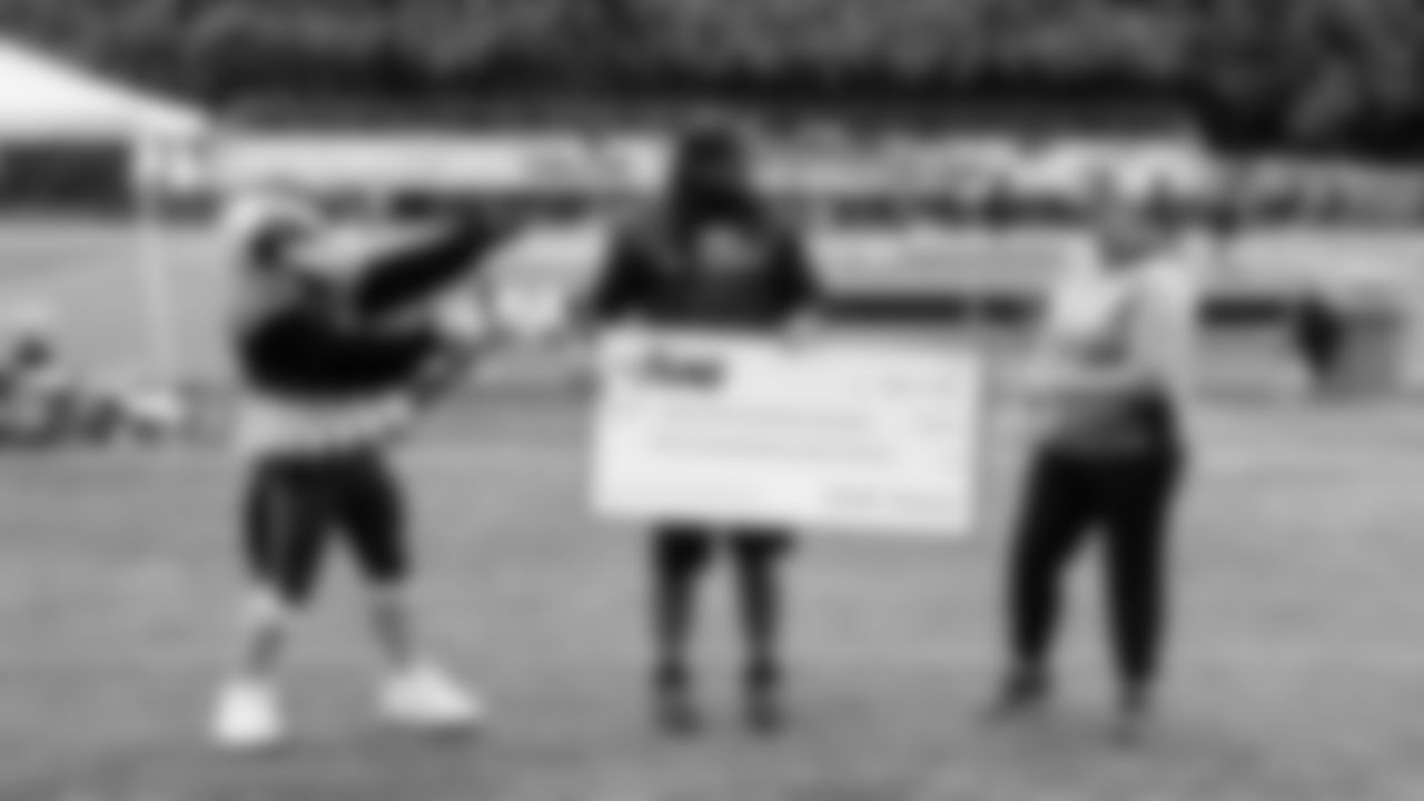 The Seahawks supported the Oregon High School Girls Flag Football Championships on Saturday, May 17, 2025 at Sam Barlow High School that included a $30K donation to the OSAA to help implement new girls flag football programs across Oregon.