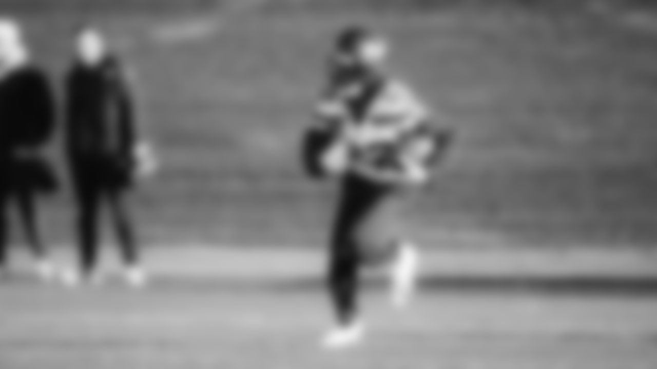 Seahawks wide receiver Rashid Shaheed (22) practiced on Wednesday, December 31, 2025 at the Virginia Mason Athletic Center.