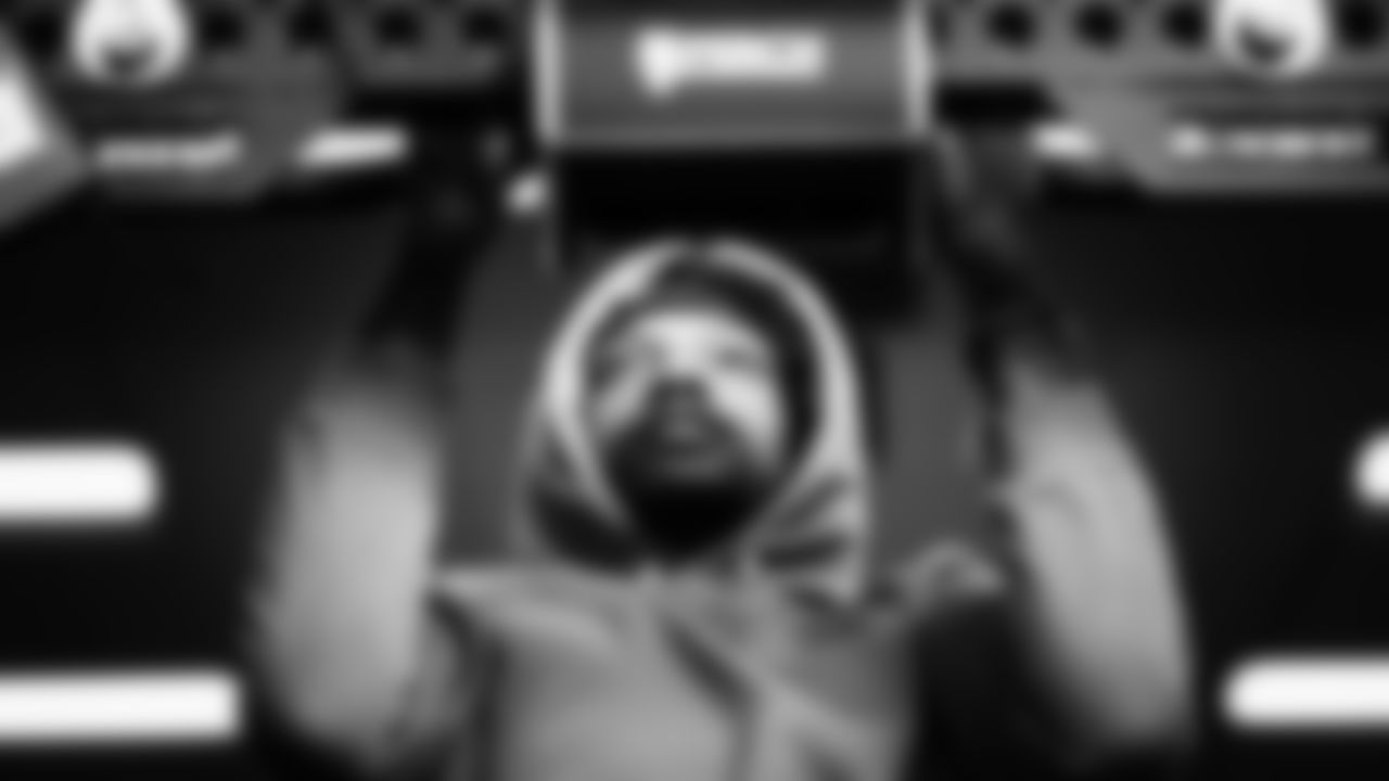 Seahawks cornerback Riq Woolen (27) worked out on Monday, January 19, 2026 at the Virginia Mason Athletic Center,