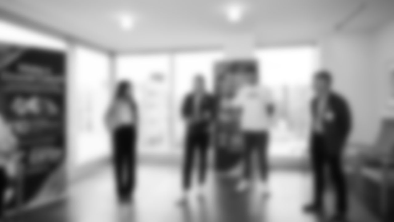 Seahawks wide receiver Jake Bobo presented the official game ball to Virginia Mason Franciscan Health on October 28, 2025.