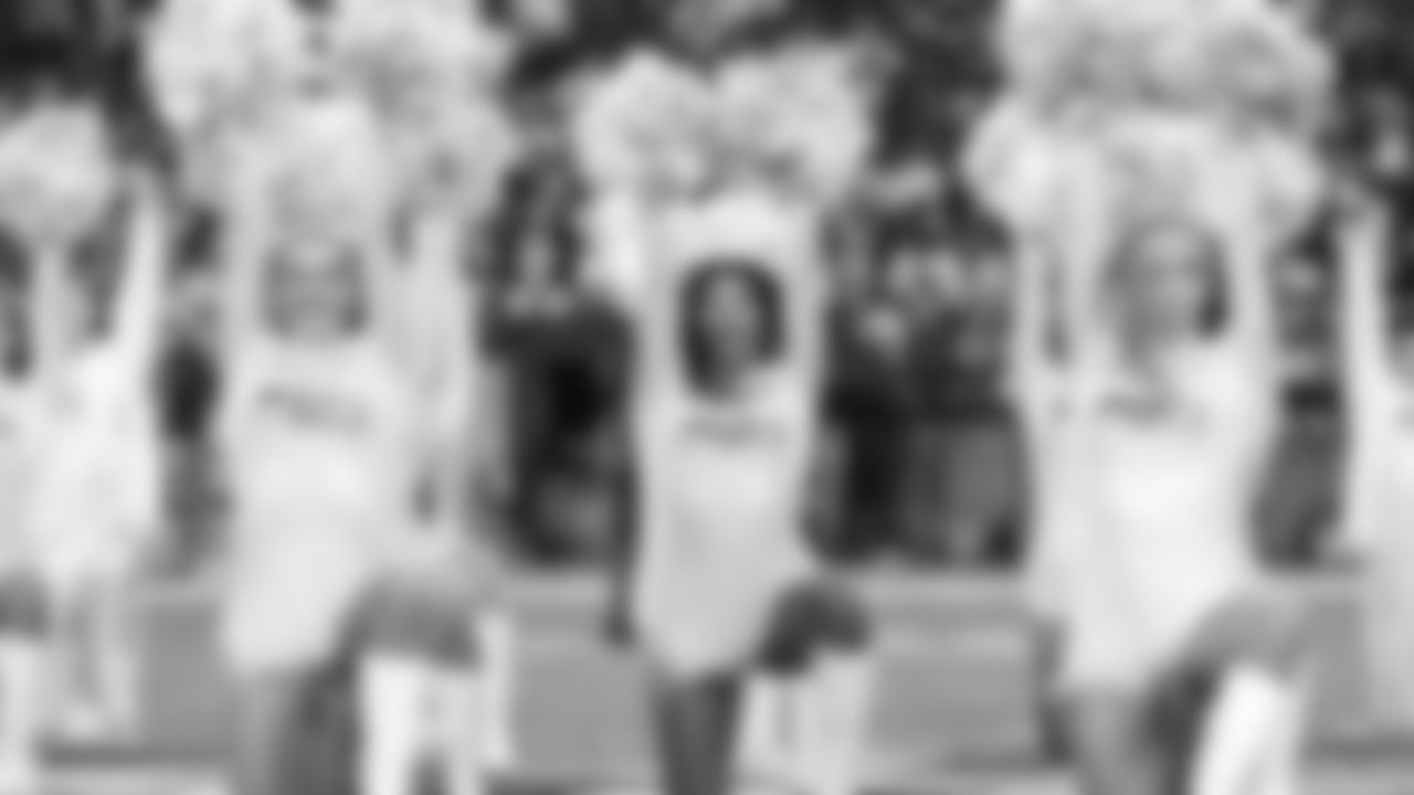 Seahawks dancers on week 7 vs. the Houston Texans on October 20, 2025.