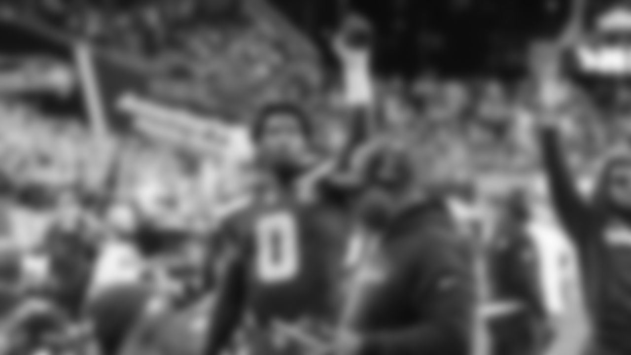 Seahawks defensive end DeMarcus Lawrence (0) vs. the Texans in Week 7.