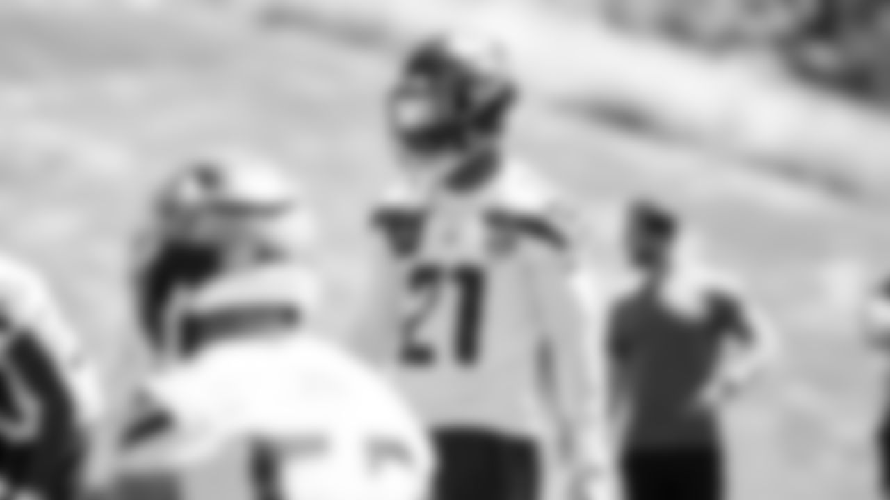 Seahawks cornerback Devon Witherspoon (21) participated in a workout on day one of minicamp on Tuesday, June 10, 2025 at the Virginia Mason Athletic Center.