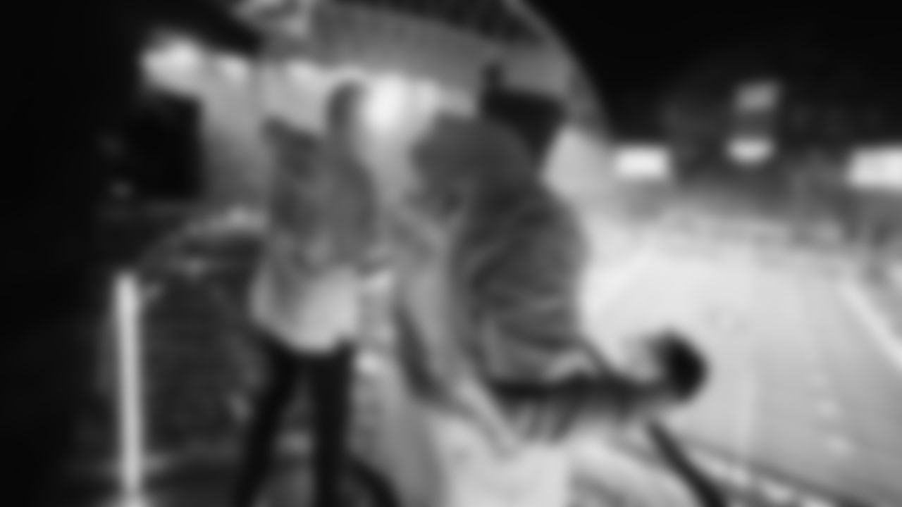 Seahawks Legends Chad Brown and Darrell Jackson raise the flag before the Week 16 Rivalries matchup against the Rams on December 18th, 2025