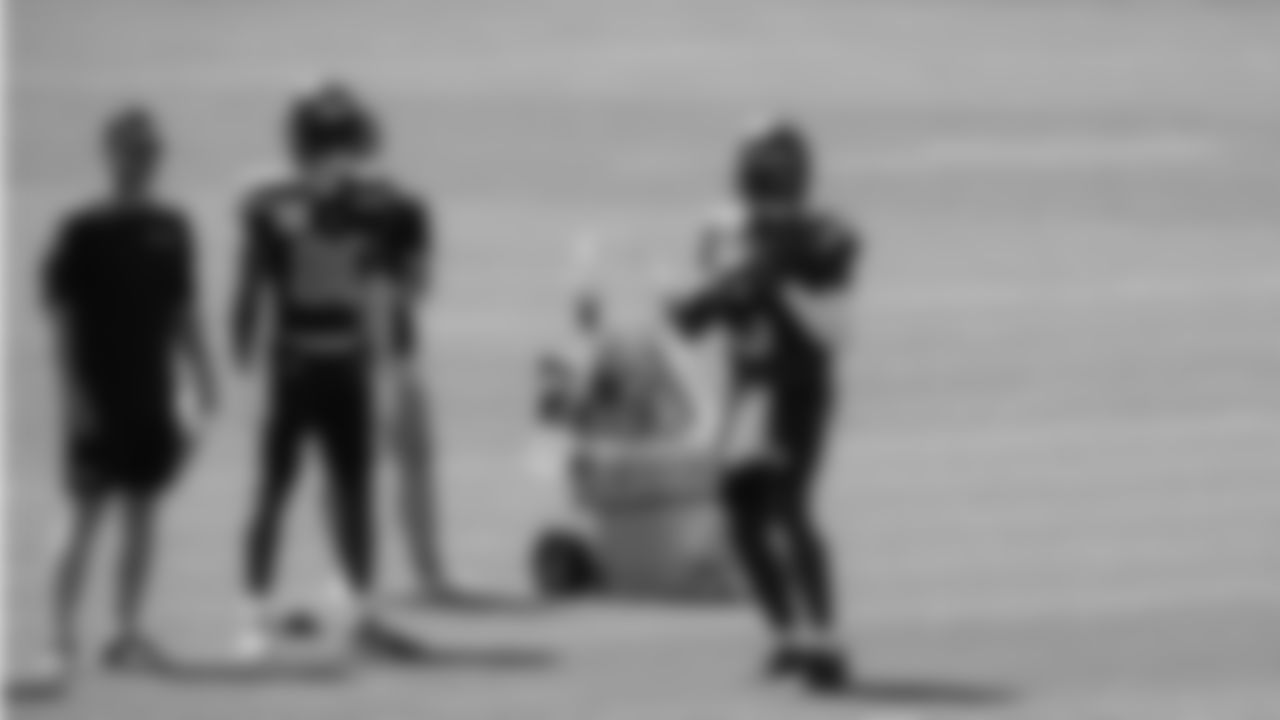 Seahawks quarterback Jalen Milroe (6) practiced on day six of training camp on July 29, 2025 at the Virginia Mason Athletic Center.