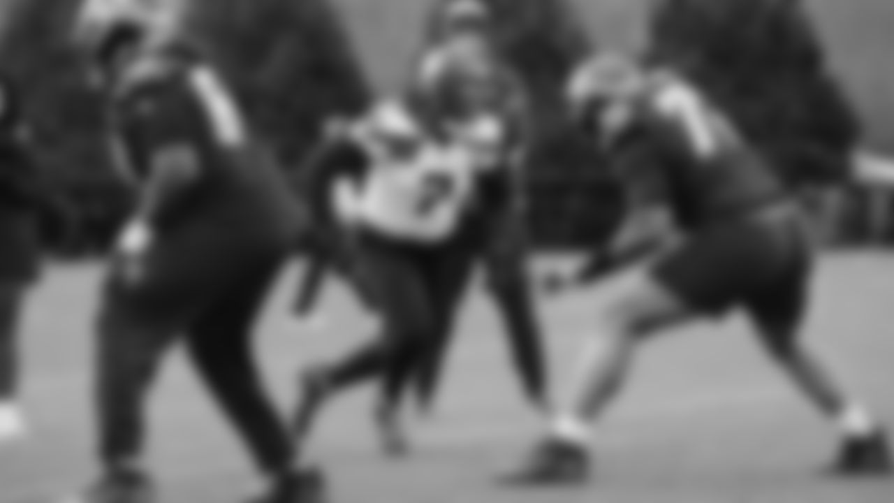 Seahawks linebacker Uchenna Nwosu (7) practiced on Thursday, January 8, 2026 at the Virginia Mason Athletic Center.