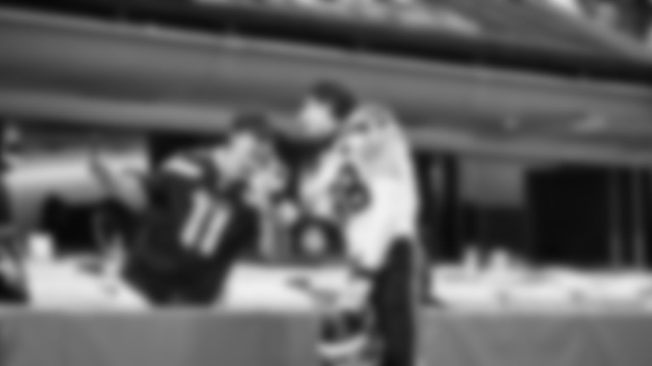 The Seahawks celebrated the 27-10 win vs. the Carolina Panthers at Bank of America Stadium.