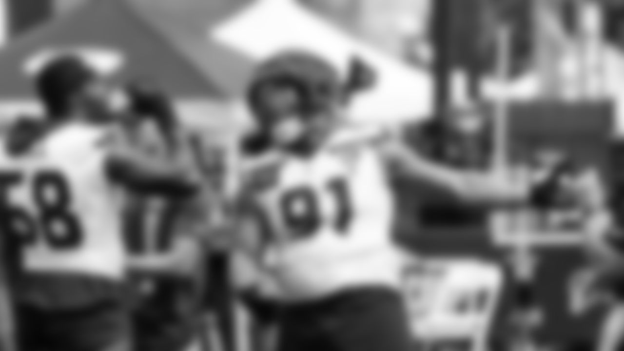 Seahawks defensive tackle Byron Murphy II (91) practiced on day three of training camp on July 25, 2025 at the Virginia Mason Athletic Center.