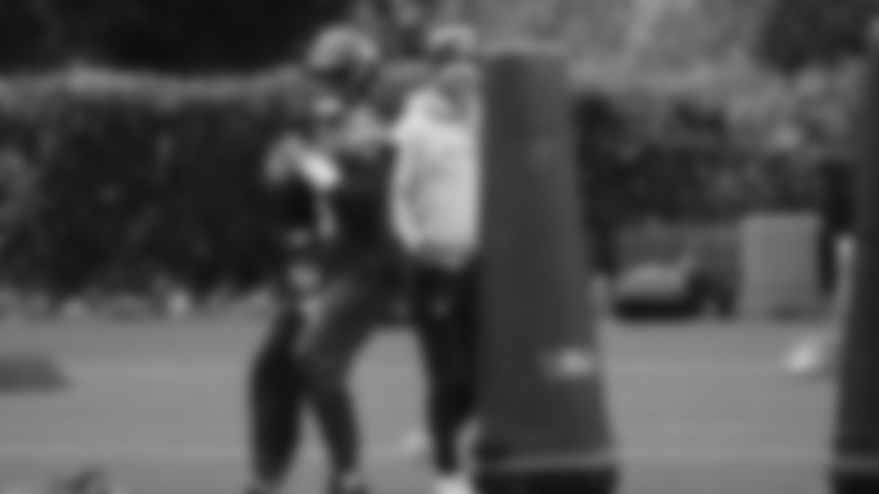 Seahawks quarterback Jalen Milroe (6) practiced on Thursday, December 4, 2025 at the Virginia Mason Athletic Center.