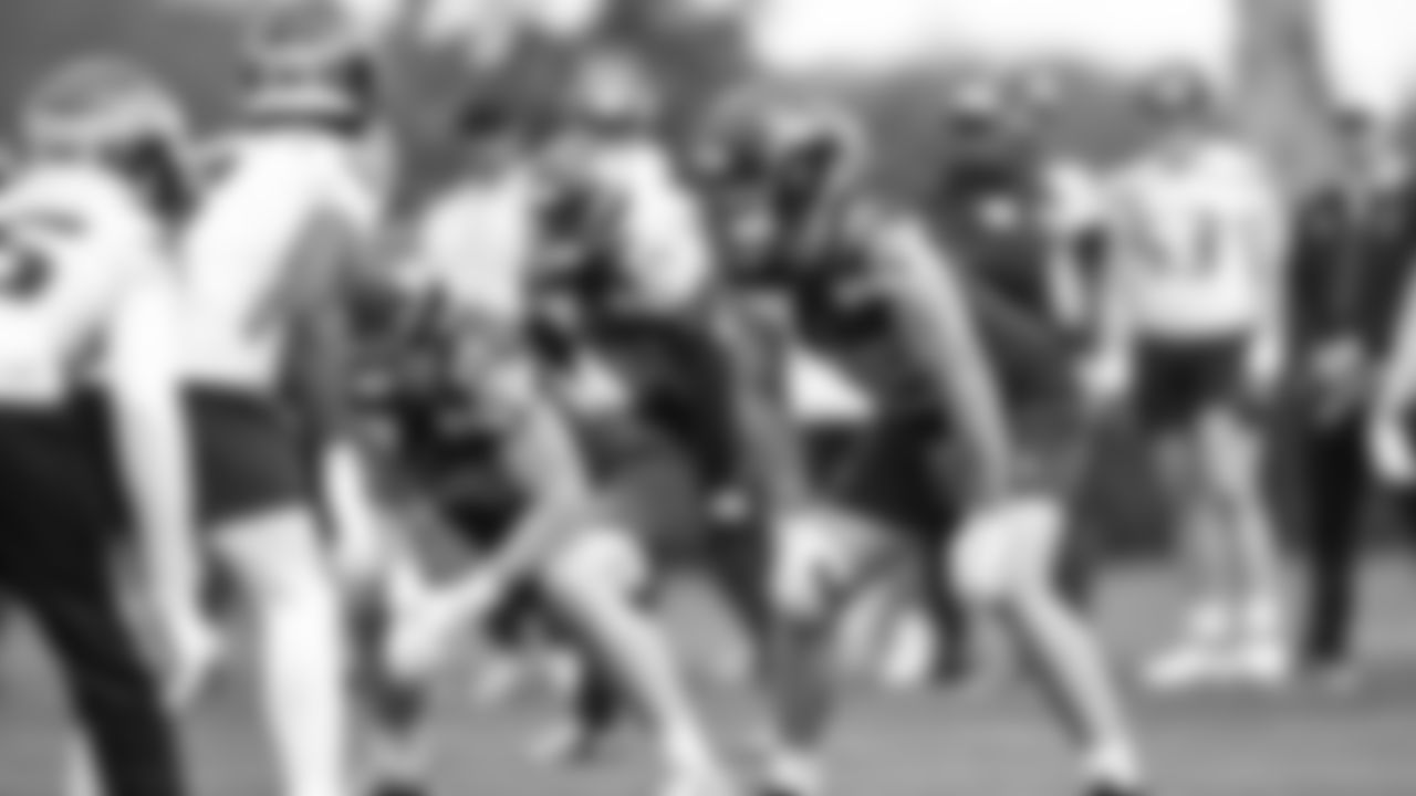 Tight end Marshall Lang (49) practiced on day two of rookie minicamp on May 3, 2025 at the Virginia Mason Athletic Center.