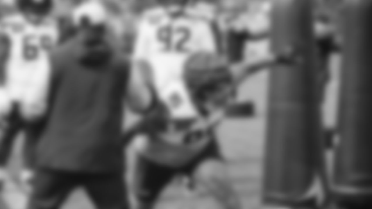 Seahawks nose tackle Brandon Pili (95) practiced on August 13, 2025 at the Virginia Mason Athletic Center.