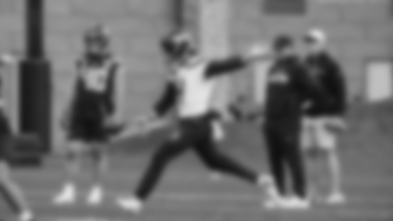 Seahawks punter Michael Dickson (4) practiced on Wednesday, November 5, 2025 at the Virginia Mason Athletic Center.