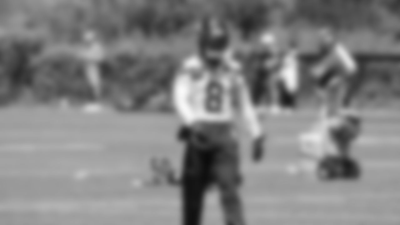 Seahawks safety Coby Bryant (8) participated in a workout on day one of minicamp on Tuesday, June 10, 2025 at the Virginia Mason Athletic Center.