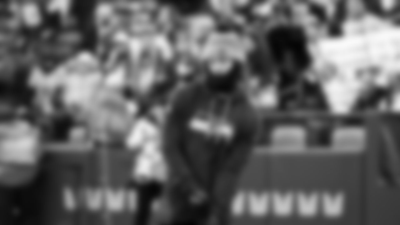 Seahawks wide receiver Jaxon Smith-Njigba (11) warms up at Lumen Field for the NFC Championship game vs. the Los Angeles Rams on Sunday, January 25, 2026.