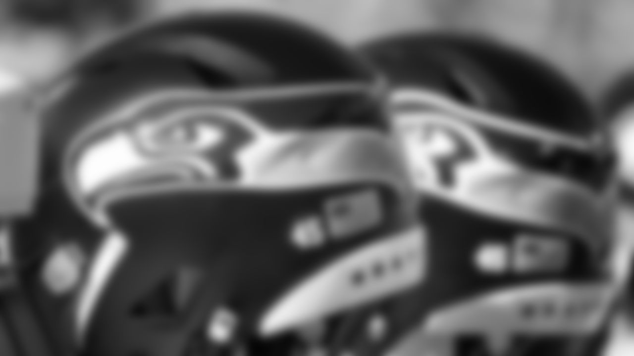 The Seahawks wore "45" stickers on their helmets in memory of Hall of Fame and Ring of Honor safety Kenny Easley, who passed away recently.