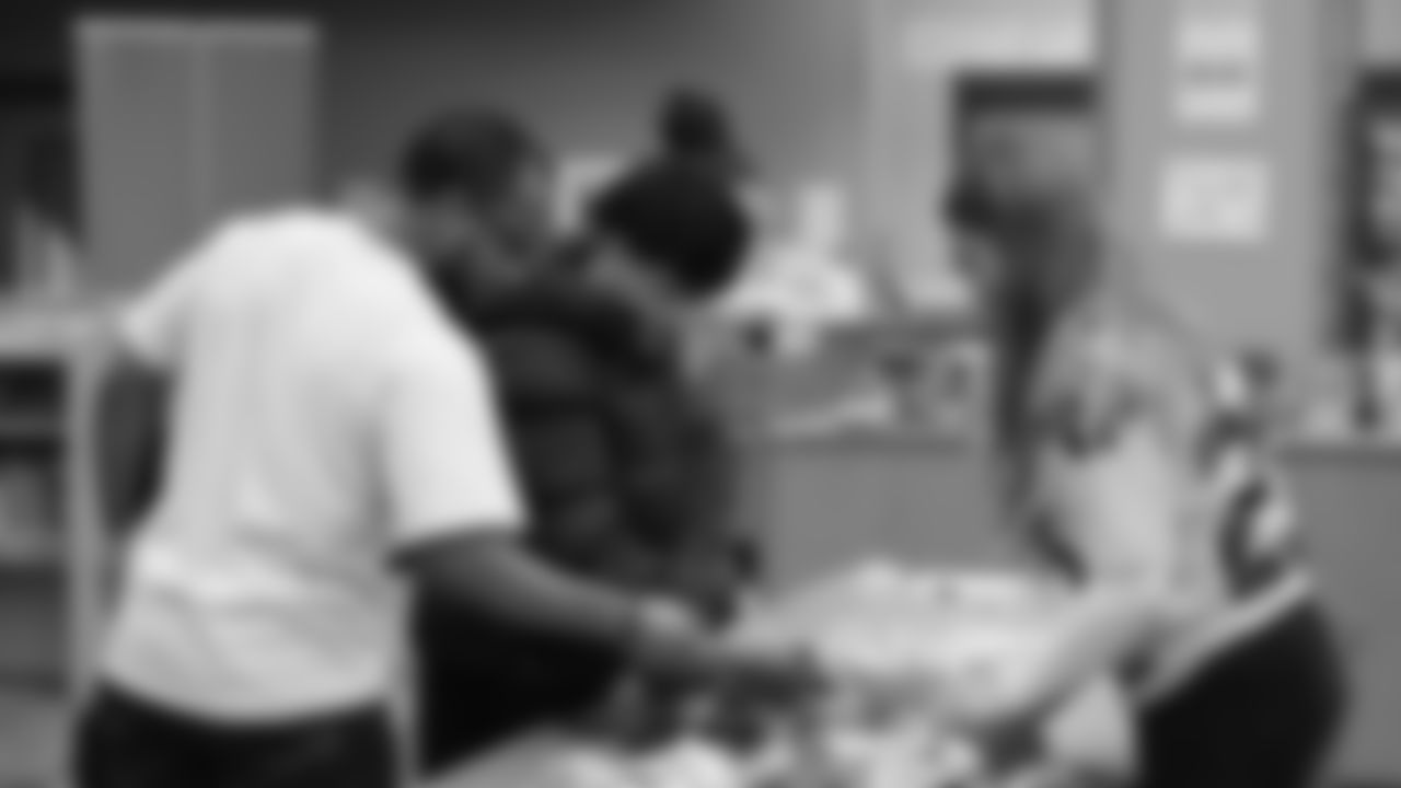 The Seahawks visited BELONG Partners at McKnight Middle School in Renton, WA. as part of the grant announcement on December 10, 2025.