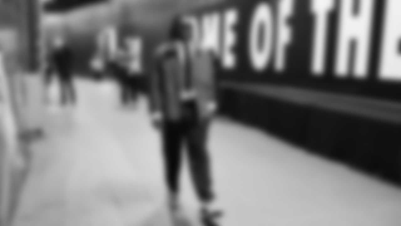 Seahawks linebacker Boye Mafe (53) arrived at Lumen Field for the NFC divisional round game vs. the San Francisco 49ers on January 17, 2026.