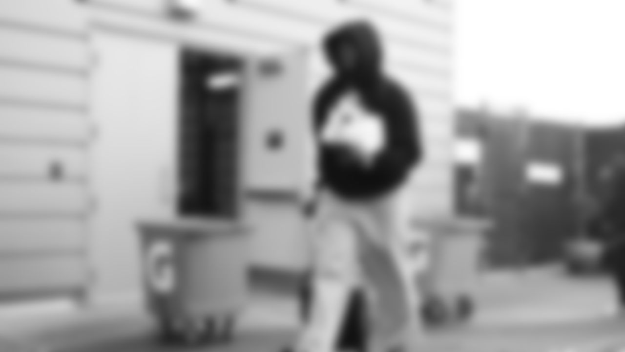 Seahawks linebacker Tyrice Knight (48) departed the Virginia Mason Athletic Center on December 26, 2025.