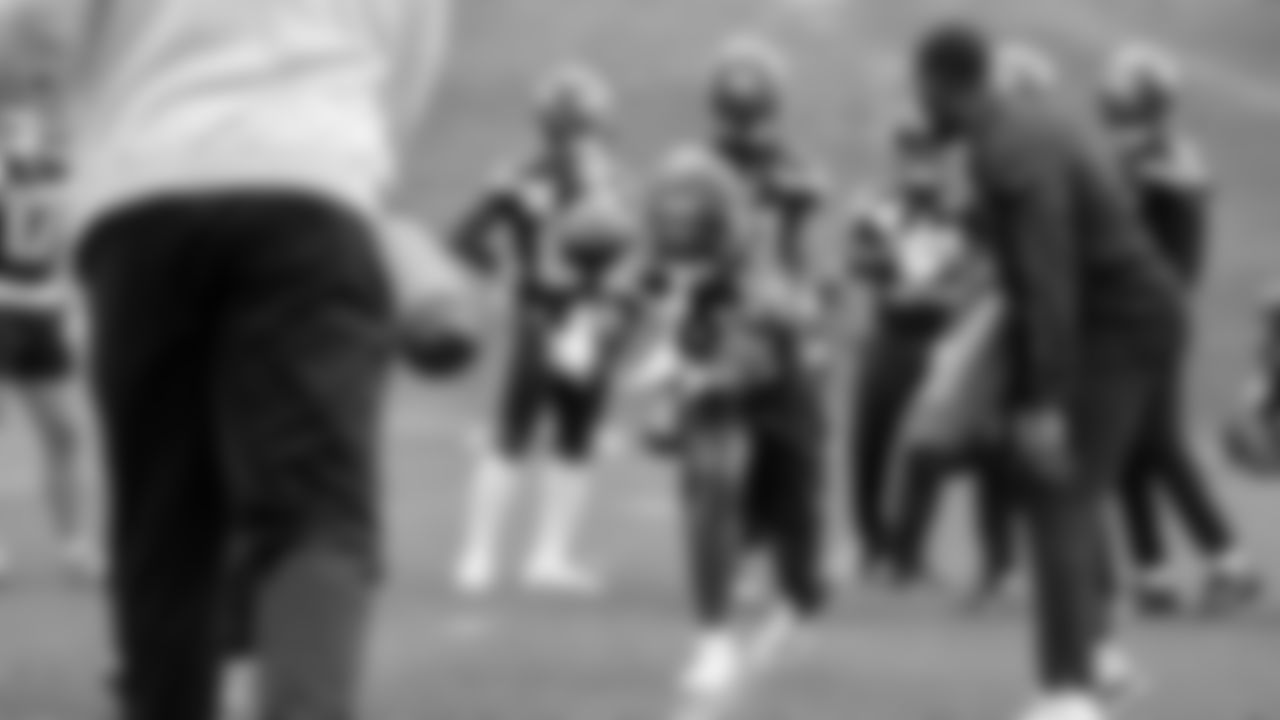 Seahawks wide receiver Dareke Young (83) participated in a workout on day two of OTAs on Thursday, May 29, 2025 at the Virginia Mason Athletic Center.