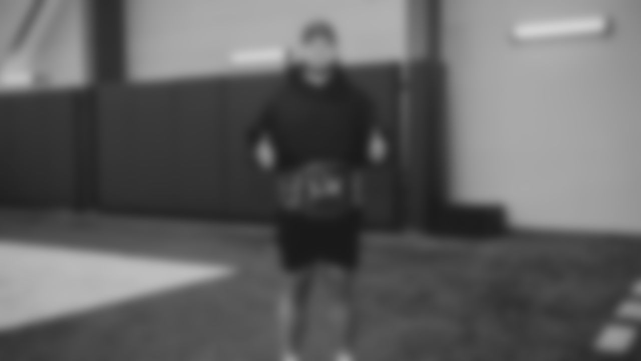 The Seahawks cleaned out the locker room following the end of the 2026 and brought out the championship belt to celebrate their Super Bowl LX victory.