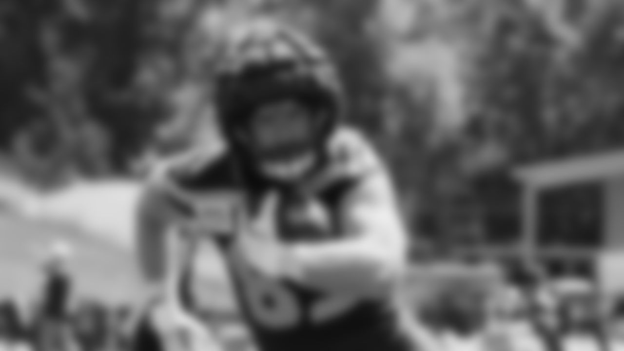 Seahawks tight end Nick Kallerup (89) practiced on day two of training camp on July 24, 2025 at the Virginia Mason Athletic Center.