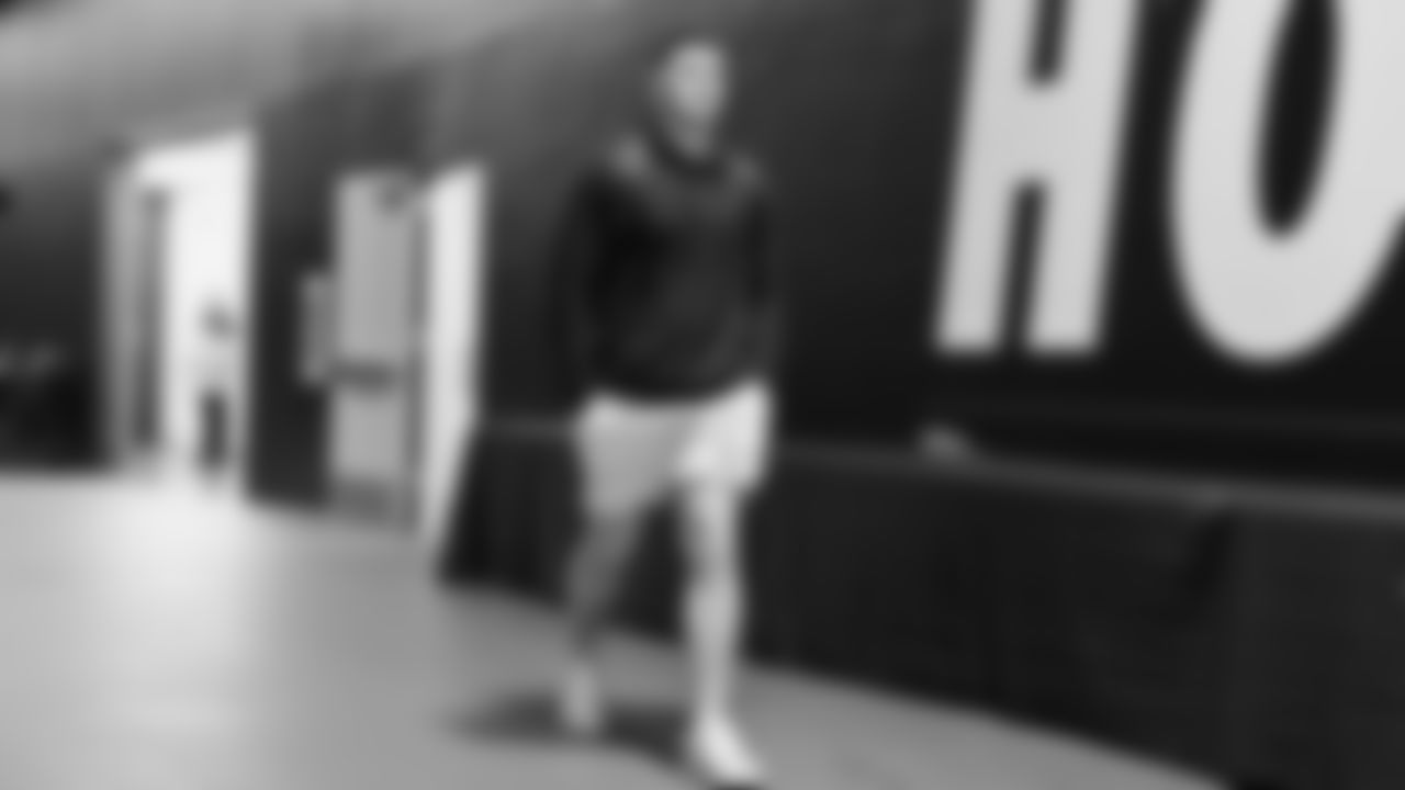 Seahawks linebacker Connor O'Toole (57) arrived at Lumen Field for the NFC Championship game vs. the Los Angeles Rams on Sunday, January 25, 2026.