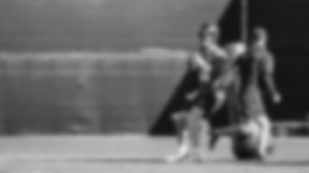 Seahawks quarterback Sam Darnold (14) practiced on February 5, 2026 in San Jose, California.