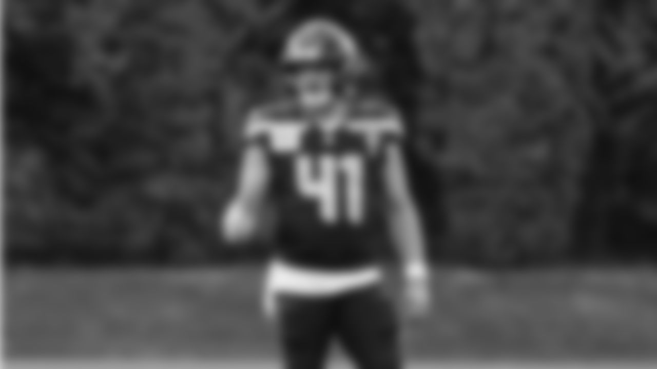Seahawks long snapper Chris Stoll (41) practiced on August 27, 2025 at the Virginia Mason Athletic Center.