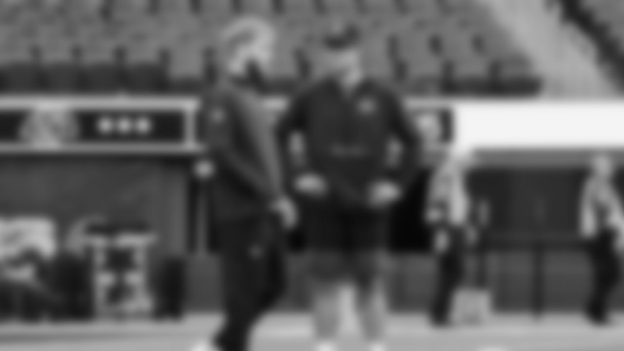 Seahawks wide receiver Cooper Kupp (10) during pregame warmups at SoFi Stadium for the Week 11 matchup at the L.A. Rams.