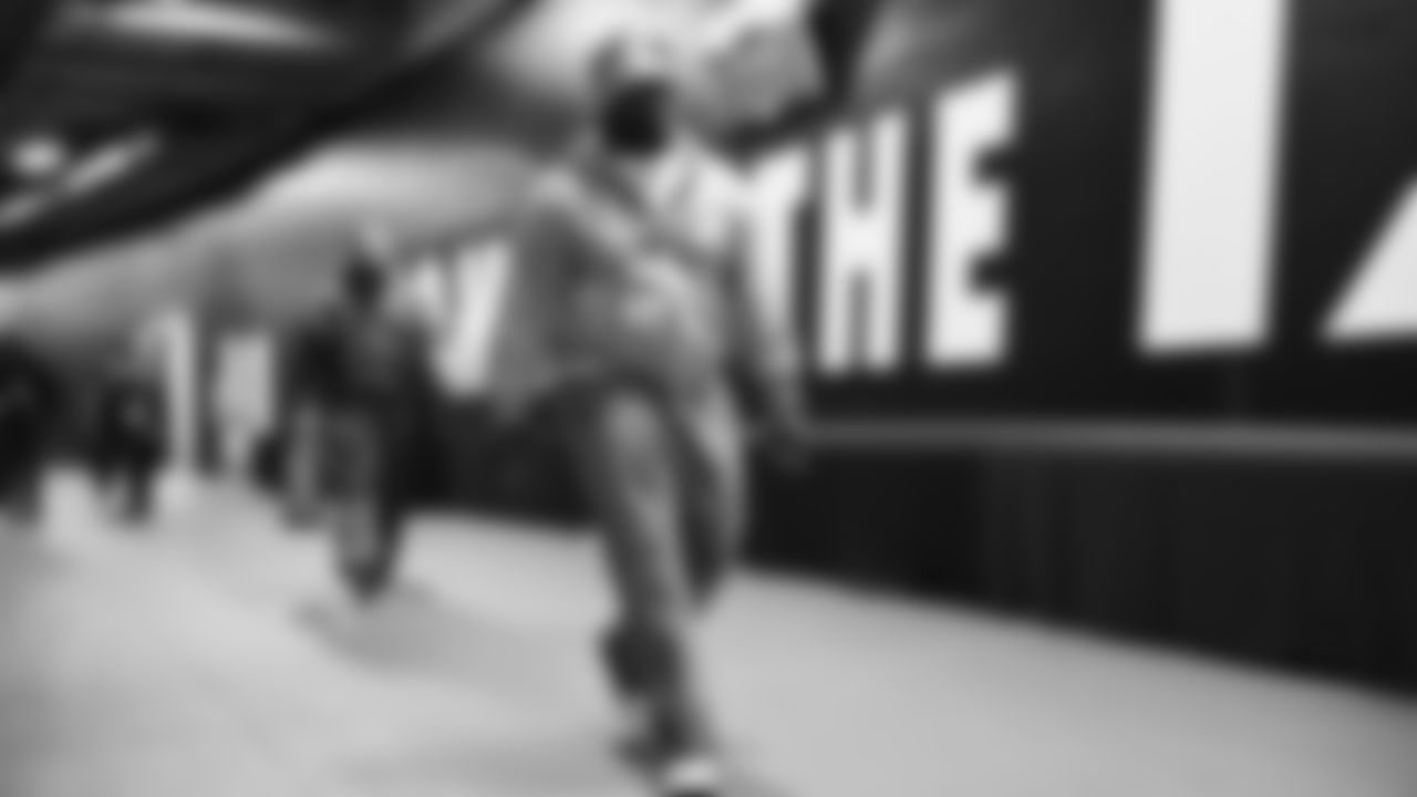 arrived at Lumen Field for the NFC divisional round game vs. the San Francisco 49ers on January 17, 2026.