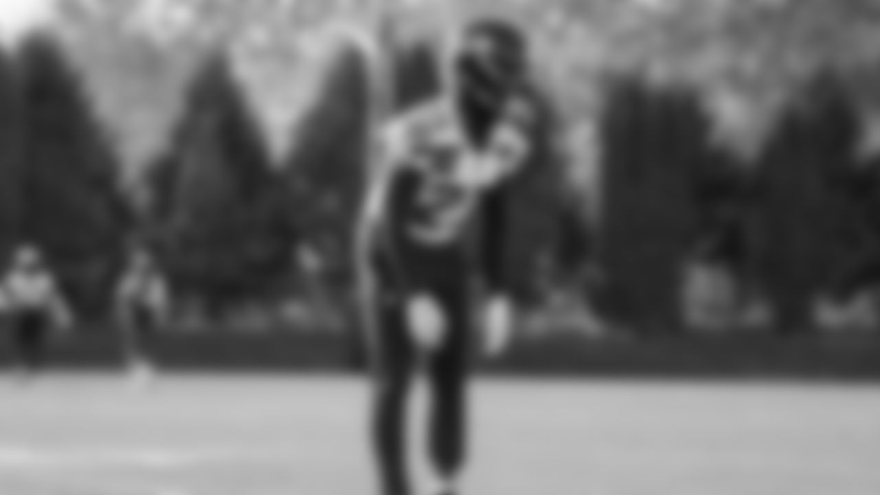 Seahawks safety D'Anthony Bell (23) practiced on Friday, November 7, 2025 at the Virginia Mason Athletic Center.