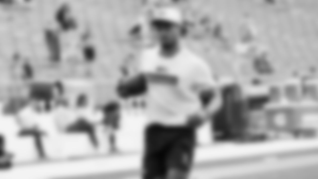 Seahawks wide receiver Jaxon Smith-Njigba (11) warms up at Lambeau Field for the preseason Week 3 matchup vs. the Green Bay Packers.