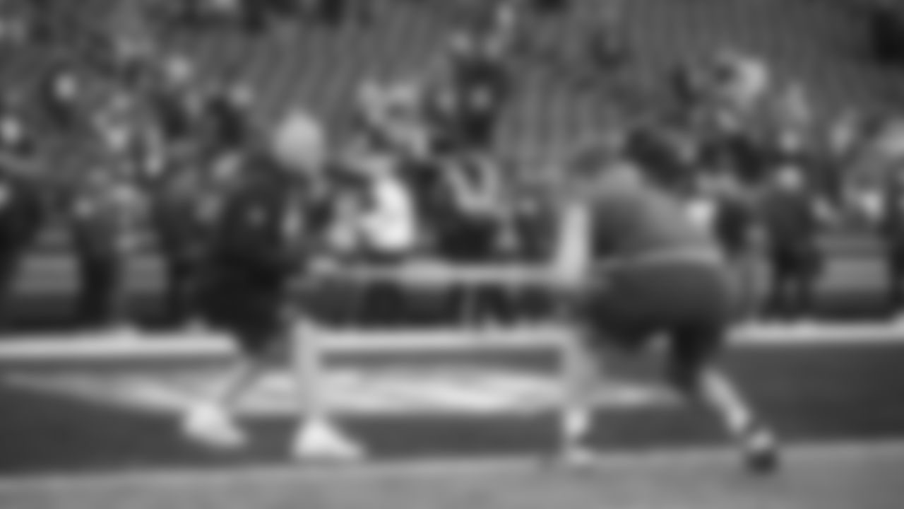 Seahawks offensive lineman Mason Richman (78) warms up at Lumen Field for the Week 13 matchup vs. the Minnesota Vikings.